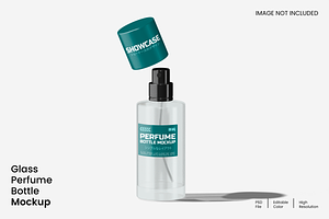 Glass Perfume Bottle Mockup, a Packaging Mockup by Unerispace