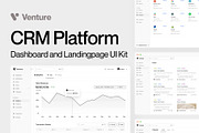 Venture - CRM Platform UI Kit, an UI Kit Template by dhuhacreative (Thumbnail 1 of 8)