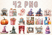 Vintage Halloween Clipart, an Illustration by Libby Wishes (Thumbnail 8 of 9)