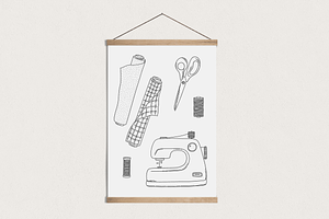 Haberdashery Vector Illustrations