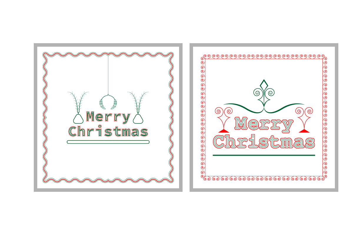 Merry Christmas Design, a Decorative Illustration by Lakhan1998 (Photo 5 of 6)