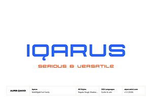 Iqarus Futuristic Sans Serif