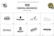 120 Minimal Branding Logo Pack, a Branding & Logo Template by XpertgraphicD (Thumbnail 2 of 7)