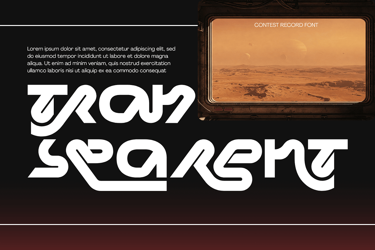 Contest Record - Futuristic Font, a Sans Serif Font by 177Studio (Photo 5 of 8)