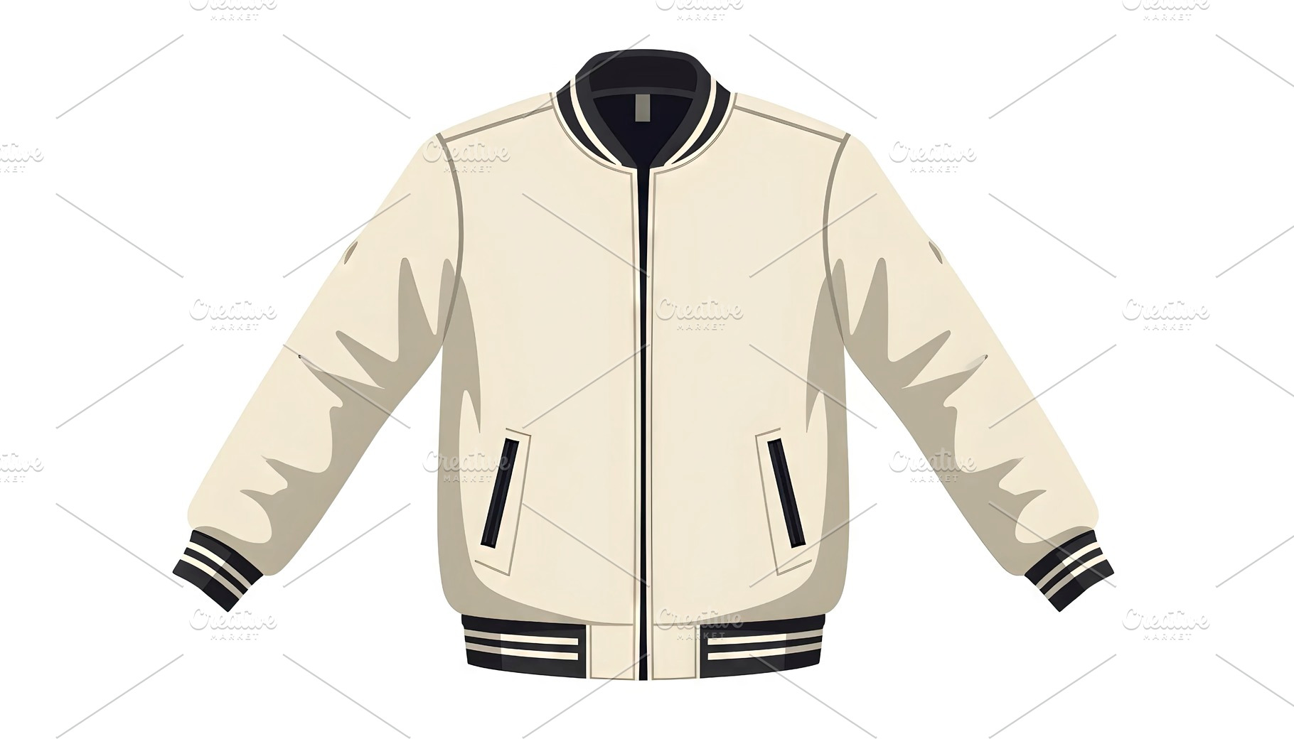 Flat vector illustration of a bomber, a Photo by LOGOCREATIVE