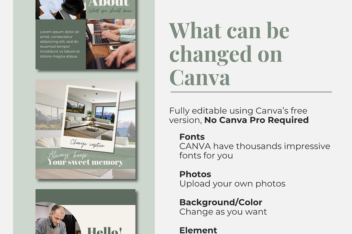 Pastel Green Instagram Template, a Social Media Template by Everyday Perfection (Photo 7 of 8)