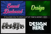 12 Text Effect Templates, a Layer Style Add-On by iDoodle Studio (Thumbnail 5 of 6)
