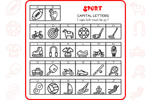 Sport Alphabet - Dingbat Font