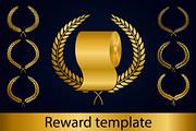 Golden Reward Wreath + Fun Bonus, an Object Graphic by Plaid4You (Thumbnail 1 of 9)
