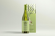 White Wine with Bag Mockups, a Product Mockup by pmvch (Thumbnail 4 of 8)