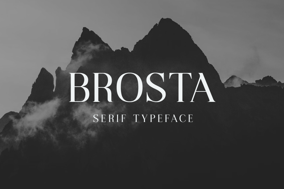 Brosta Serif Fonts, a Serif Font by Yukita Creative (Photo 1 of 11)