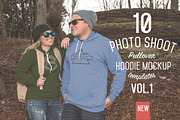 10 Pullover Hoodie Mockups, a Hoody Mockup by ZedProMedia (Thumbnail 1 of 5)