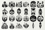 Mountain Scenes SVG Graphics, a Decorative Illustration by DENIDigitalArtSudio (Thumbnail 5 of 8)