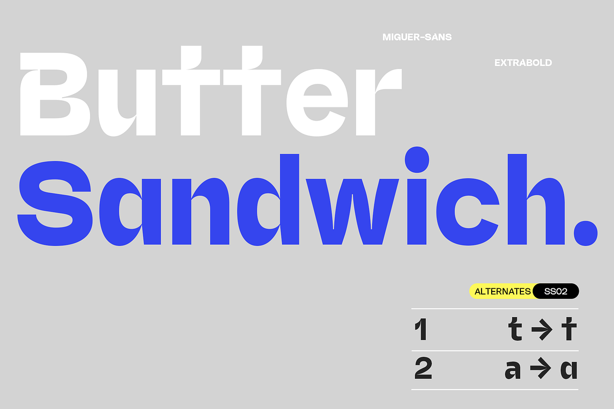 Miguer Sans | Contrast Sans, a Sans Serif Font by Jolicia Type (Photo 7 of 21)