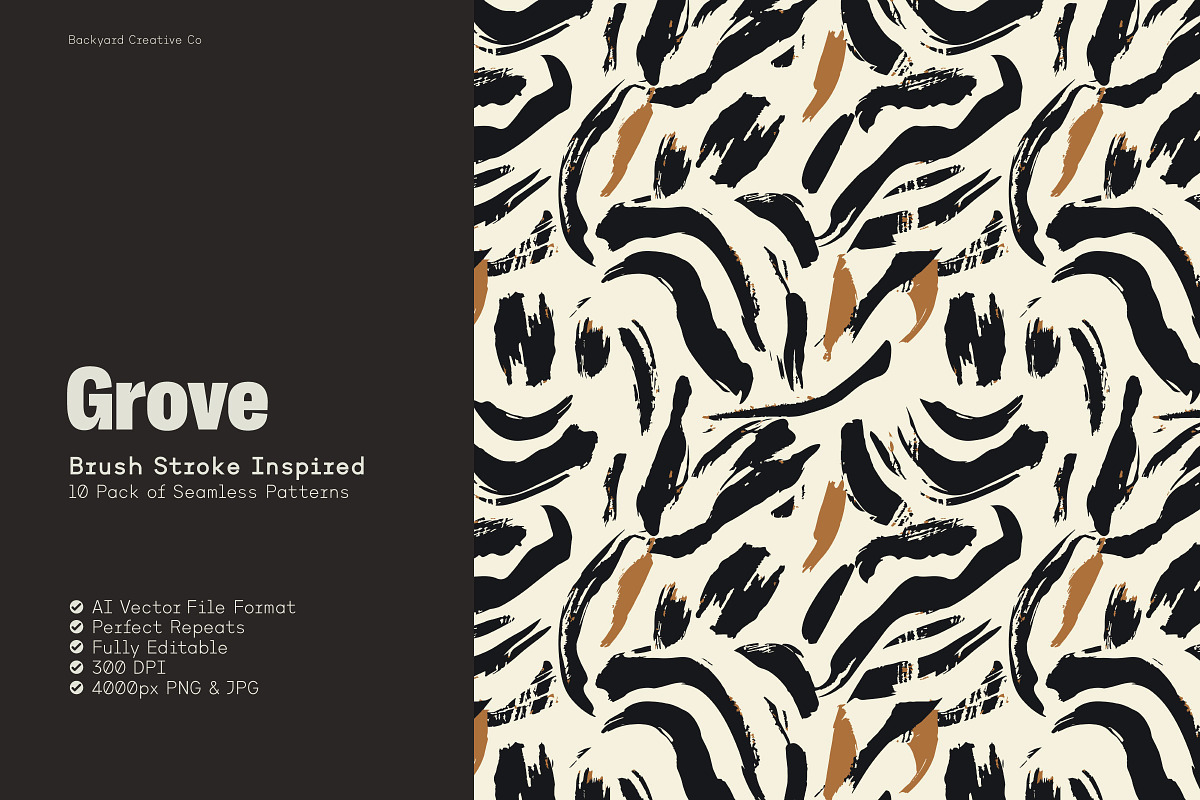 Grove - Seamless Pattern Set, a Pattern Graphic by Backyard Creative Co (Photo 1 of 6)