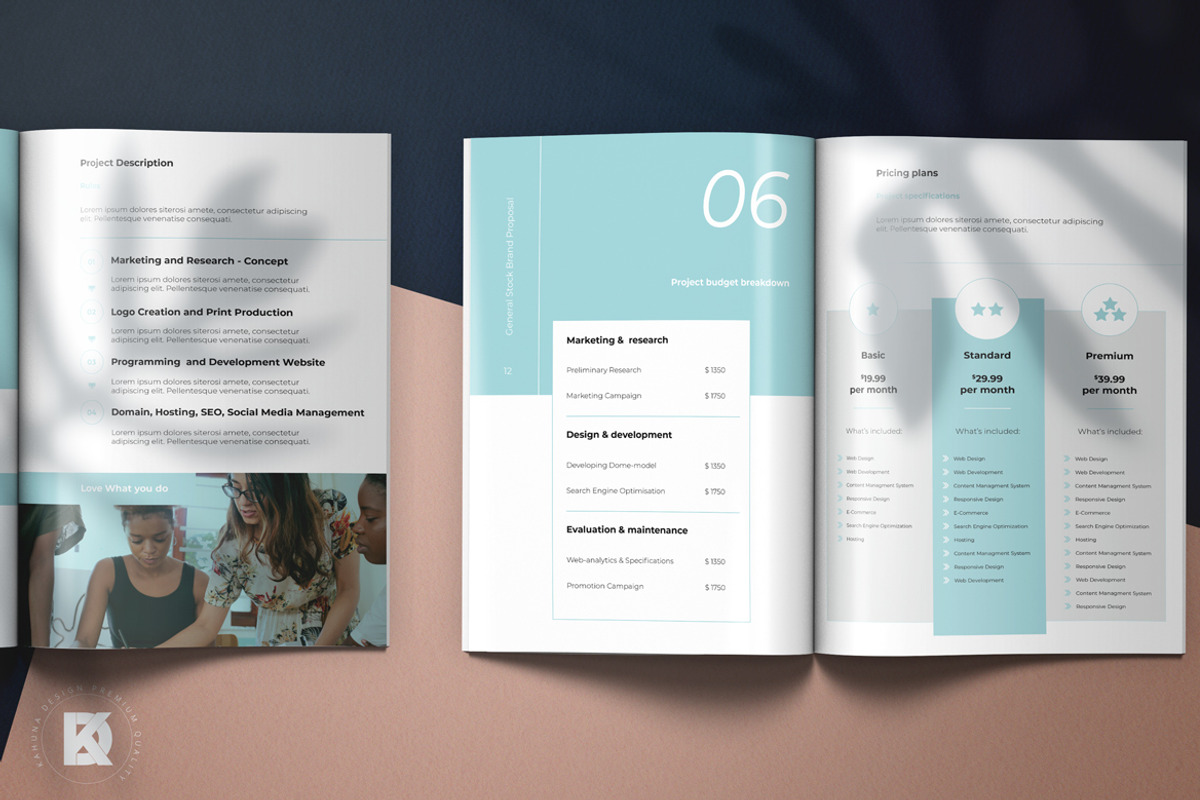 Brand Proposal, a Stationery Template by Kahuna Design (Photo 6 of 10)