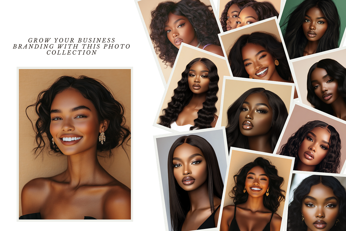 Melanin Beauty Models Stock Images, a Beauty & Fashion Photo by MarkoPresets (Photo 9 of 10)