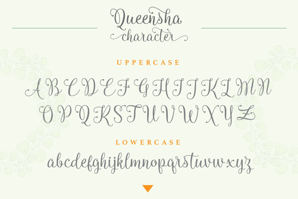 Queensha Typeface preview 8