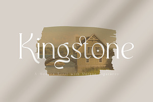 Kingstone | A Stylish Serif Font