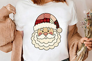Patchwork Santa Claus Face PNG Art, a Seasonal Illustration by CrexoraLab (Thumbnail 4 of 4)