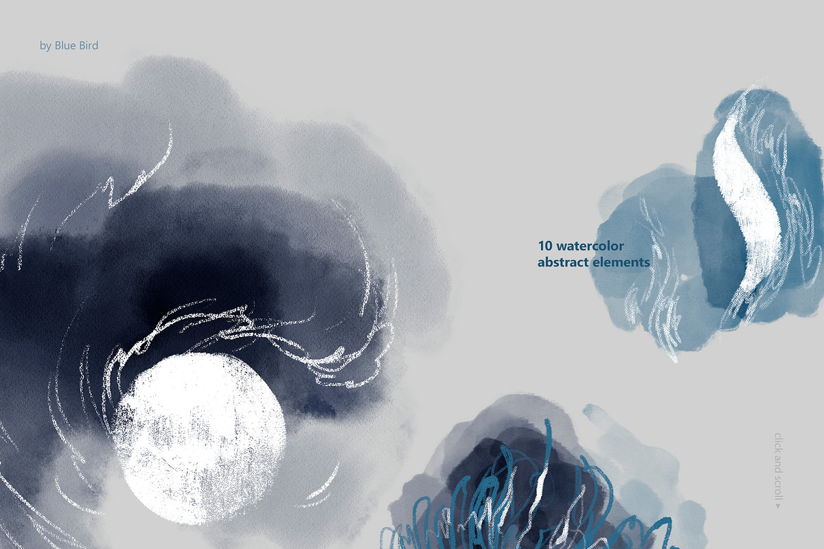 Beyond Watercolor. Abstract Set, an Object Illustration by Colden Blue (Photo 15 of 24)