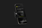 Bank Card with iPhone Mockup Set, an iPhone Mockup by mockupatelier (Thumbnail 7 of 9)