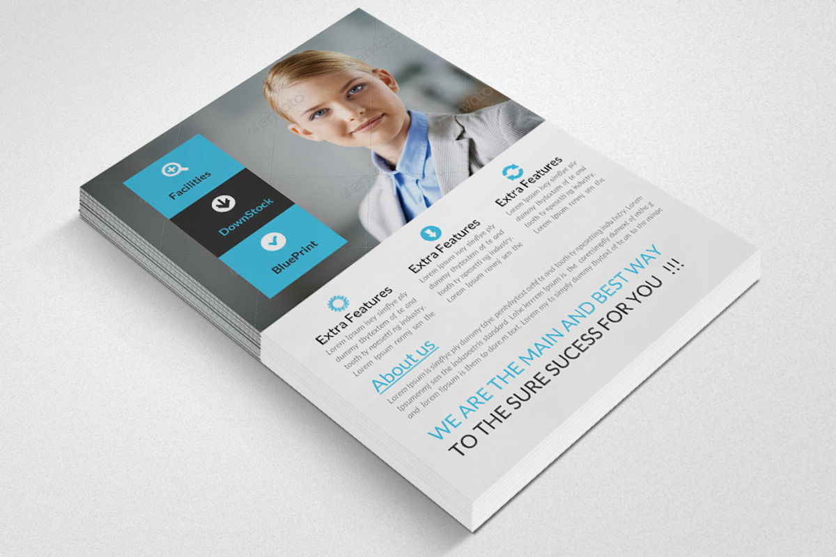 Creative Business Flyer Template, a Flyer Template by Psd Templates (Photo 2 of 3)