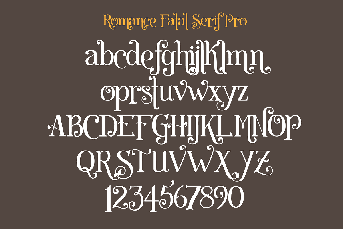 Romance Fatal Serif Pro preview 2