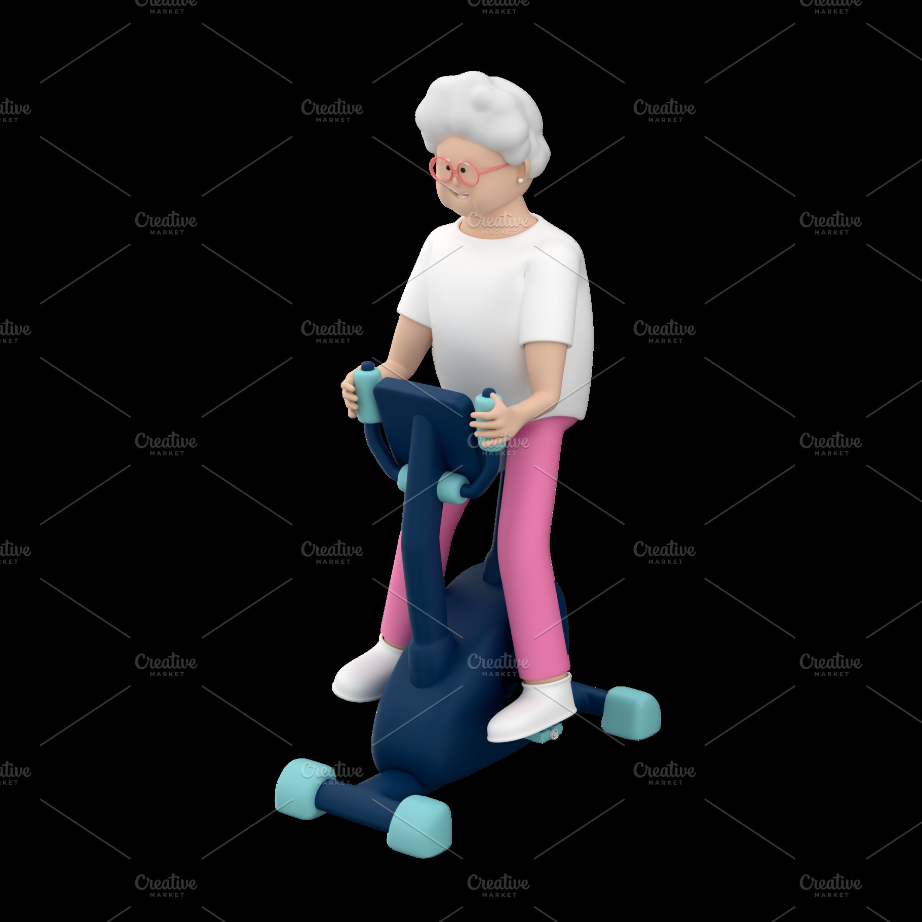 Senior woman character, a Photo by Artem Varnitsin