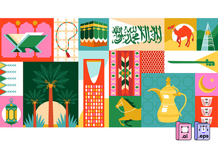 Graphic Elements from Saudi Arabia