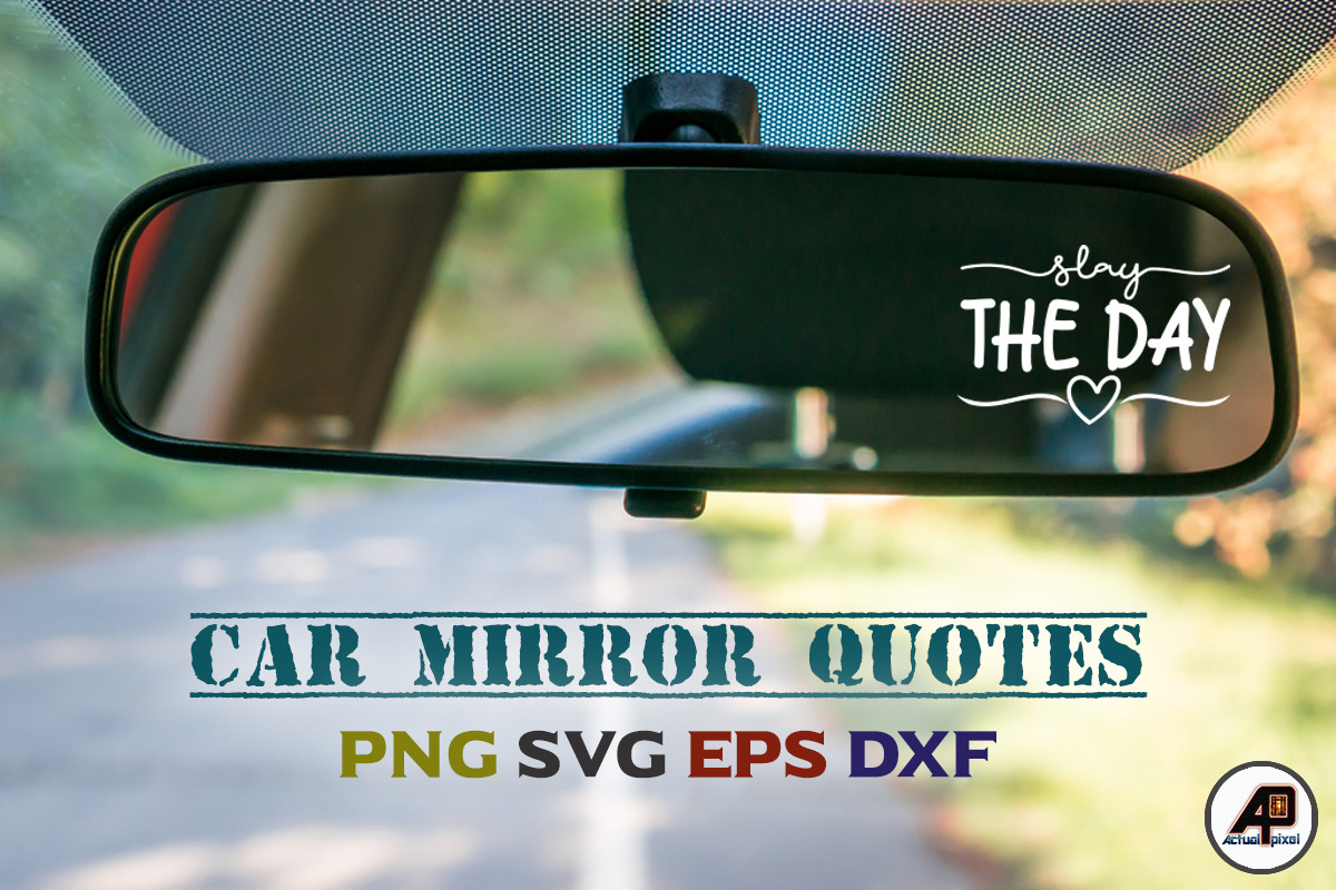 Car Mirror Quotes Sticker Bundle, a Photo by Actual Pixel (Photo 7 of 17)