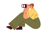 People search with magnifying glass, a Person Illustration by Good Studio (Thumbnail 6 of 6)