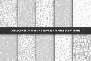 Seamless alphabet font patterns, a Pattern Graphic by ExpressShop