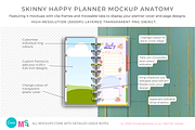 Skinny Happy Planner Canva Mockup, a Books & Magazine Mockup by Mockup Scene (Thumbnail 3 of 14)