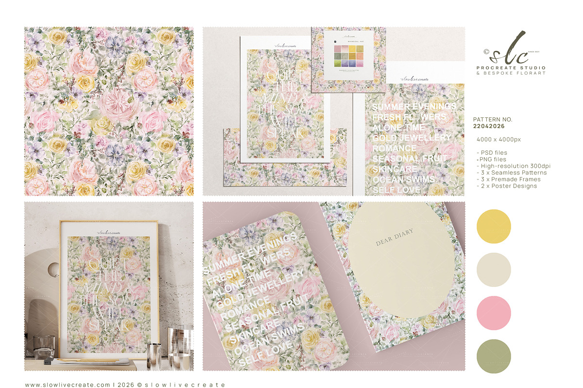 Whimsical Bridgerton Fleur, a Pattern Graphic by slowlivecreate (Photo 6 of 7)