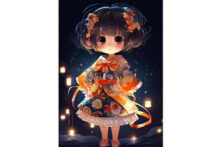 little girl in kimono, a Beauty & Fashion Photo by Neirfy