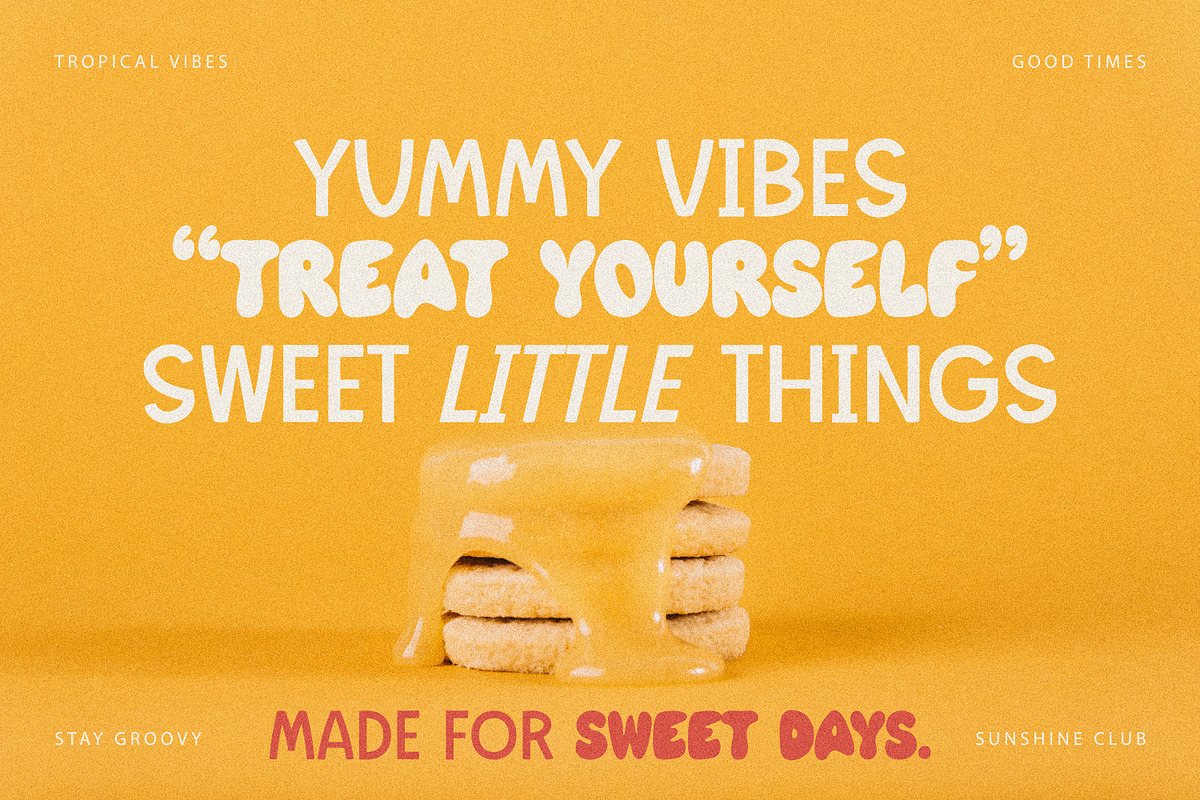 Great Chunky Sans - Y2k Funny Retro, a Sans Serif Font by MaxArt Foundry (Photo 6 of 13)