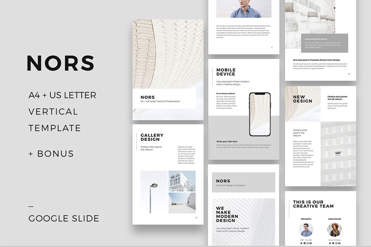 NORS Vertical Google Slide + GIFT, a Presentation Template by PixaSquare (Photo 1 of 23)