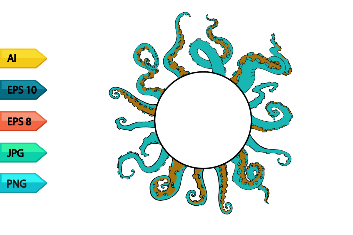 Vector sketch octopus tentacles, an Animal Illustration by julia_musdotter (Photo 7 of 19)