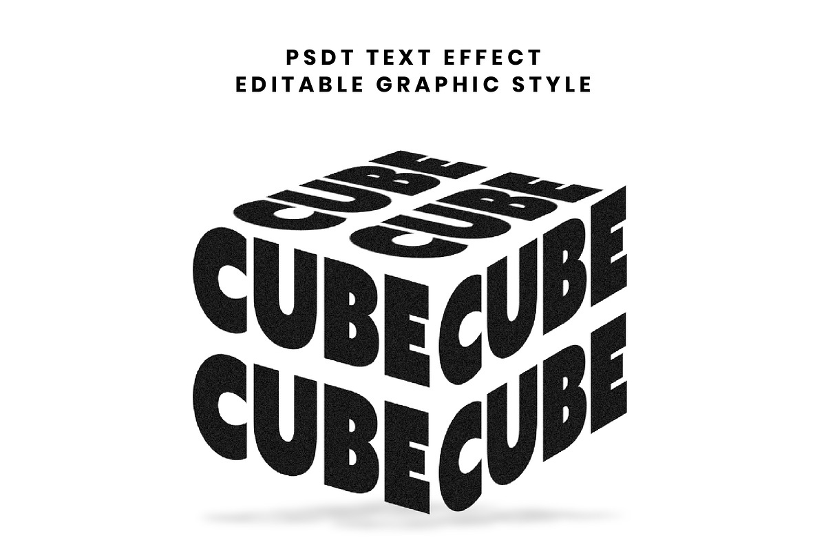3D Isometric Cube Text Effect, a Templates & Theme by studiogstock