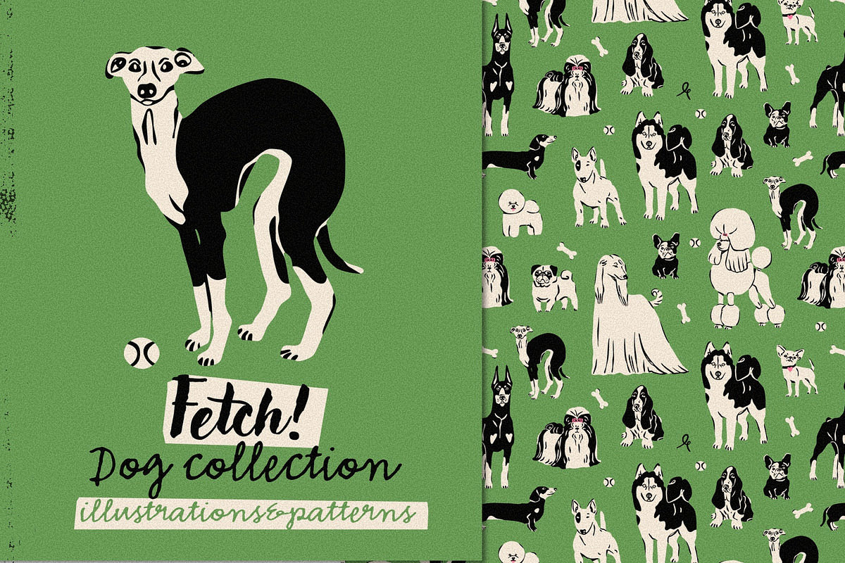 Fetch! Dogs collection, an Animal Illustration by Twisted Tail (Photo 1 of 11)