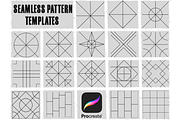 Pattern Builder Template Procreate, a Brush Add-On by TheWhiteCatLab (Thumbnail 4 of 8)