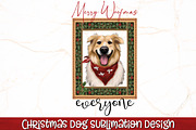 Christmas Dog Sublimation Bundle, an Animal Illustration by RossiGalleria (Thumbnail 2 of 9)
