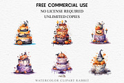 Halloween Cake Spooky Baking Clipart, a Seasonal Illustration by Rabbit Heart (Thumbnail 5 of 10)