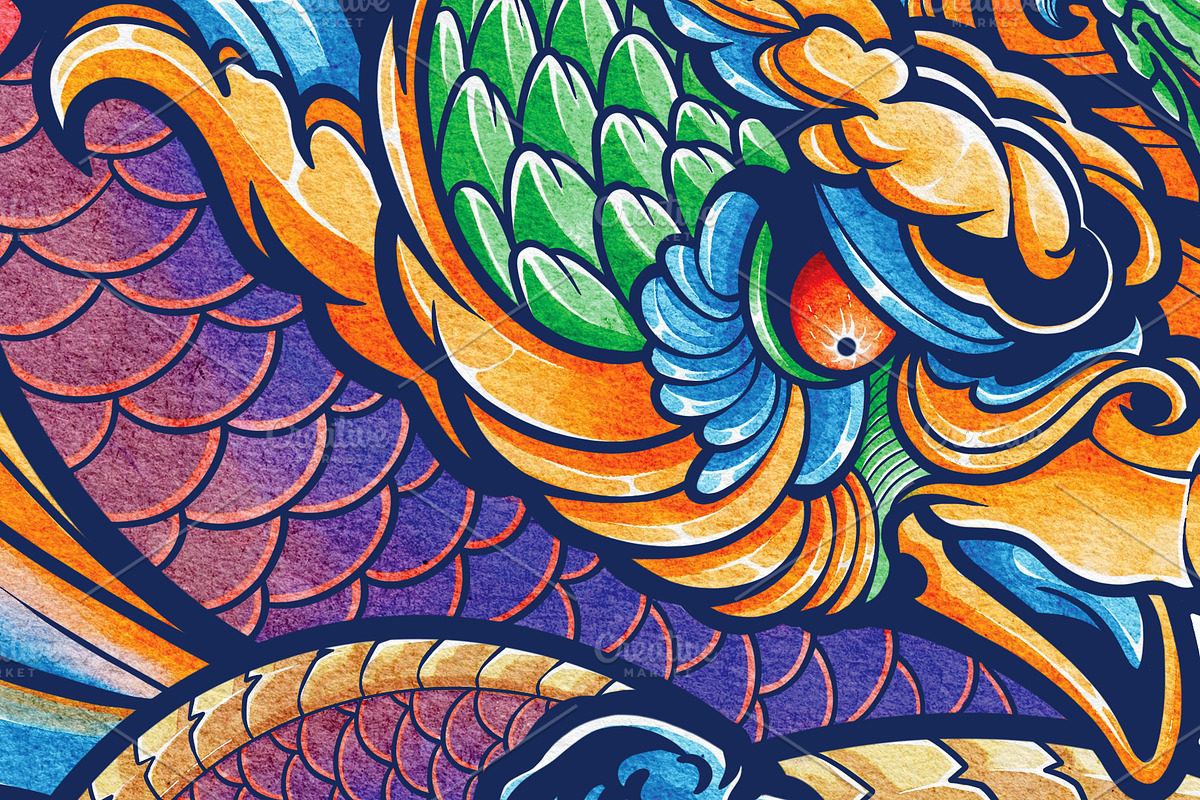 Watercolor Heroes & Demon Part 02, an Illustration by NStudio (Photo 2 of 6)