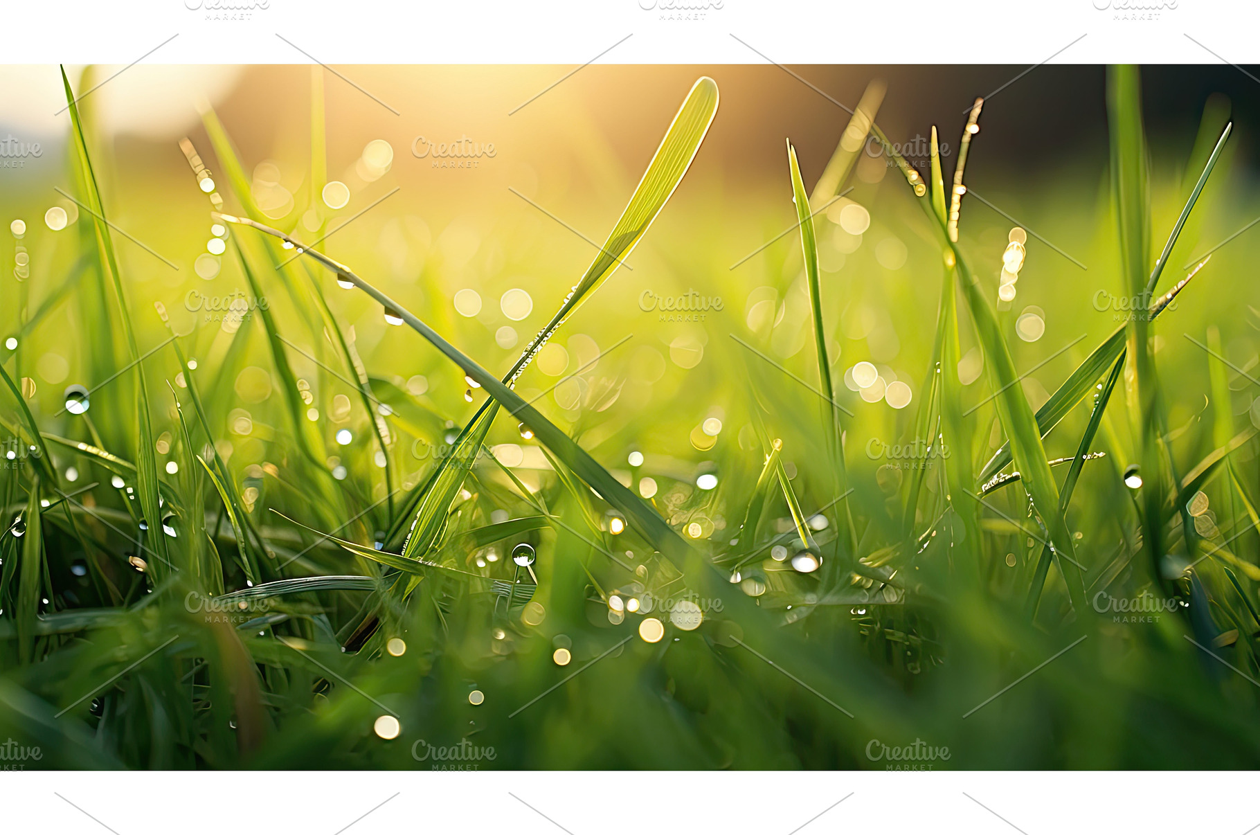 fresh morning dew ai generated, a Nature Photo by pikepicture