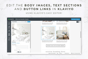 Canva & Klaviyo Newsletter Linen