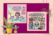Cozy Girl Homebody Cute & Comfy, an Animal Illustration by Printable Design Store (Thumbnail 2 of 6)
