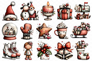 Whimsical Christmas Clipart, an Illustration by cherrydesign (Thumbnail 3 of 4)
