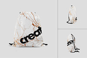 Drawstring Bag Mockup Set, a Product Mockup by Creatsy (Thumbnail 2 of 8)